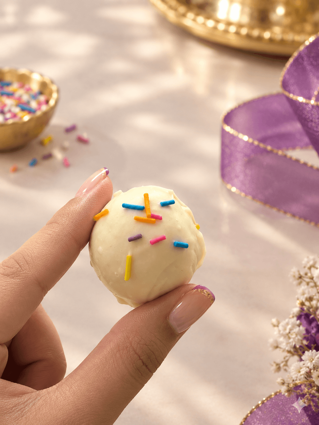 Vanilla Birthday Cake Truffle (Box of 6)